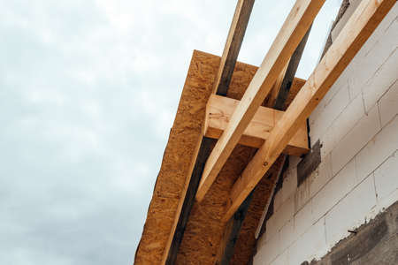 construction of the house roof structure