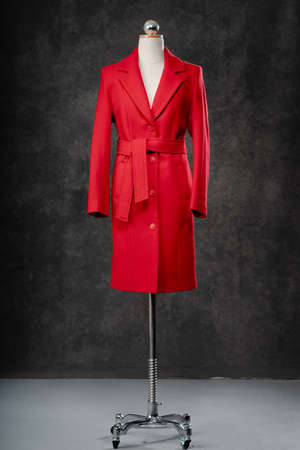 female coat on a mannequinの写真素材