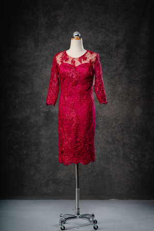 evening dress on a mannequinの写真素材