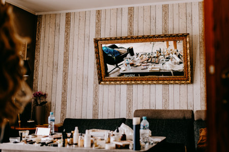 preparations for the wedding, decorationの写真素材