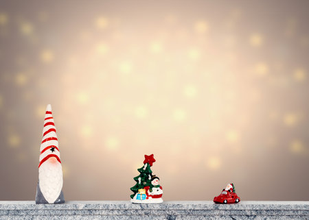 composition with christmas decorationsの写真素材