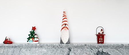 composition with christmas decorationsの写真素材