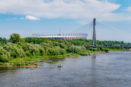National stadium in Warsawの写真素材