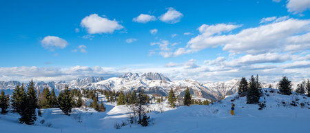 monte zoncolan ski resort in italy