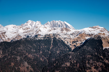 zoncolan italy ski resort winterの写真素材