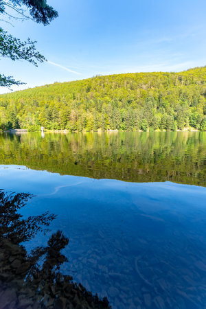 Ballon Lake in Alsaceの写真素材