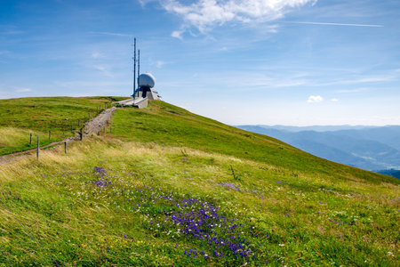 Grand Ballon, the highest peak in the Vosges Mountainsの写真素材