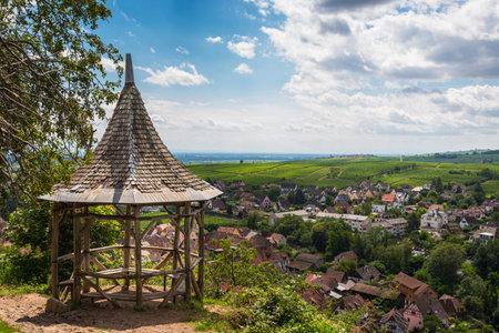 ribeauville panorama taken in summerの写真素材