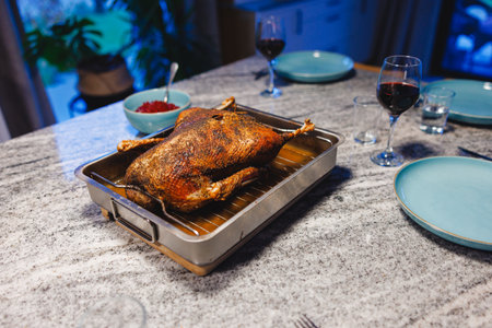 goose baked on November 11thの写真素材