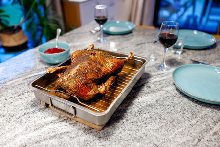 goose baked on November 11thの写真素材
