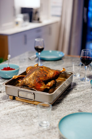 goose baked on November 11thの写真素材