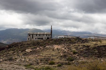 Ghost town church view (Pueblo fantasma de Abades), Tenerife, Canary islands, Spain - Imageの写真素材