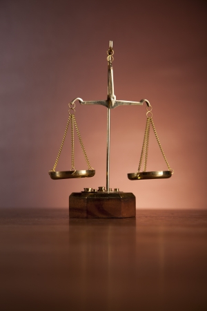 Law and justice stuff with dark backgroundの写真素材