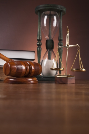 Atmospheric composition with law and justice stuffの写真素材