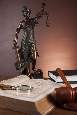 Atmospheric composition with law and justice stuffの写真素材