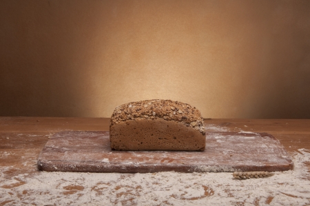 Rolls and bread in atmospheric compositionの写真素材