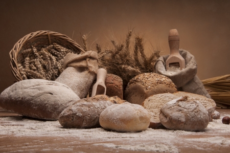 Rolls and breadの写真素材
