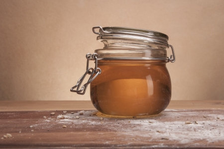 Honey jarの写真素材