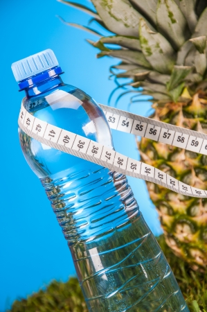 Health and fitness stuff with light backgroundの写真素材