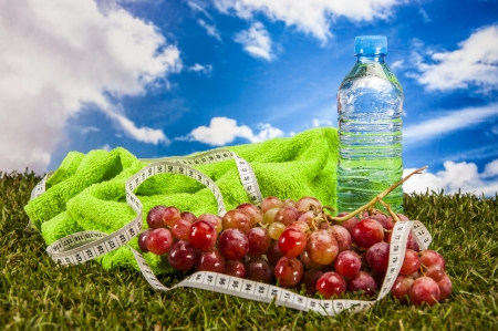 Colorful fitness compositionの写真素材