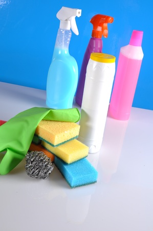  Washing concept on saturated backgroundの写真素材