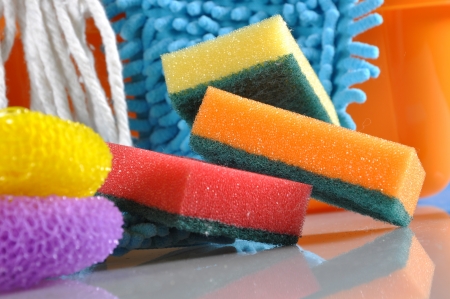 Washing up, cleaning themeの写真素材