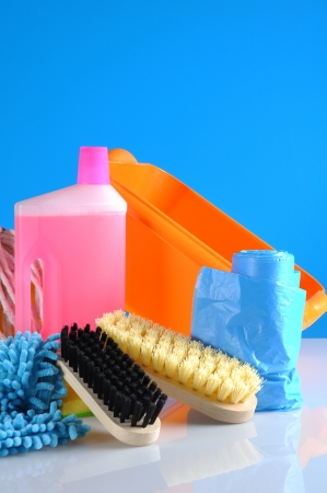 Washing, cleaning on light backgroundの写真素材