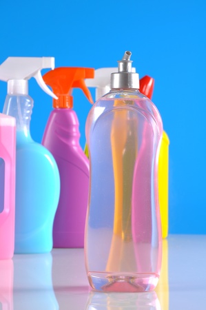 Cleaning theme with cleaning stuffの写真素材