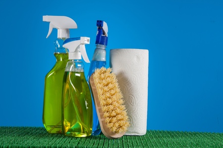 Vivid colors in washing conceptの写真素材