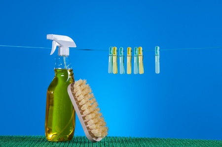 Vivid colors in washing concept