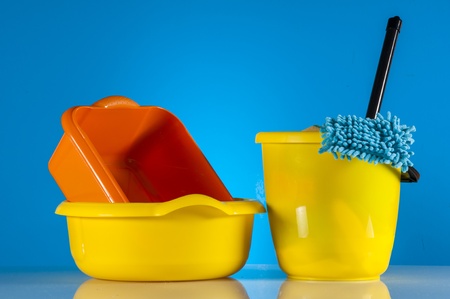 Saturated colors, washing conceptの写真素材