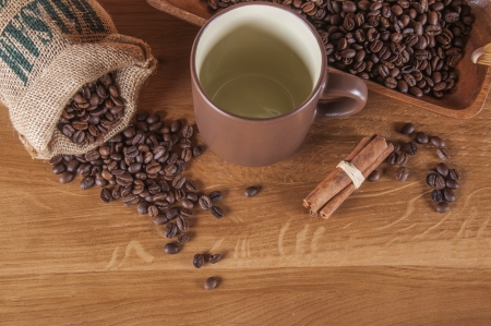 Italian coffee concept with cafe setの写真素材
