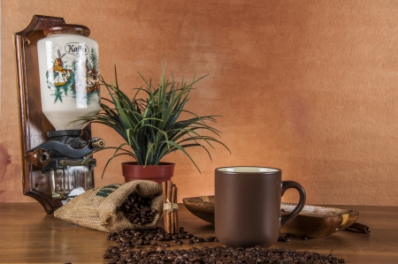 Country theme with coffeeの写真素材