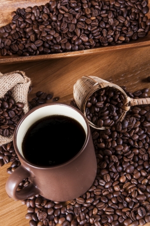 Decorative coffee beans conceptの写真素材