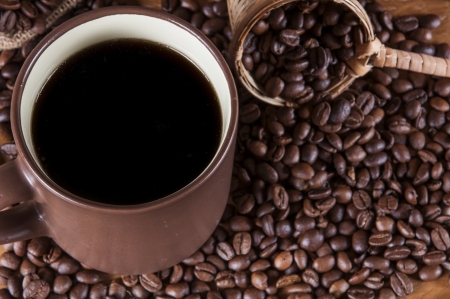 Decorative coffee beans conceptの写真素材