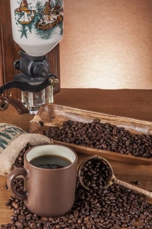 Decorative coffee beans conceptの写真素材
