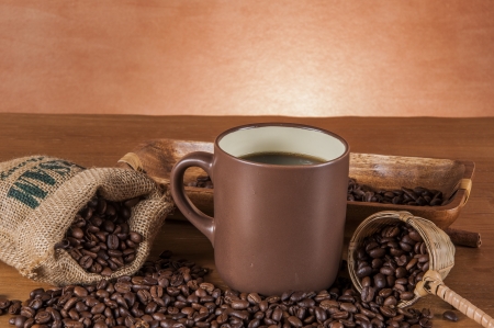 Decorative coffee beans conceptの写真素材