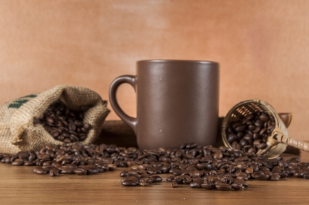 Decorative coffee beans conceptの写真素材