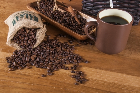 Country theme with coffeeの写真素材