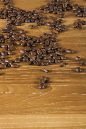 Traditional rural coffee theme on wooden tableの写真素材