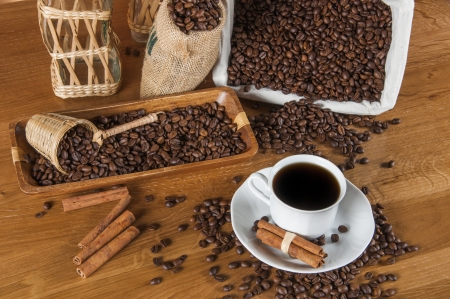 Atmospheric traditional coffee conceptの写真素材