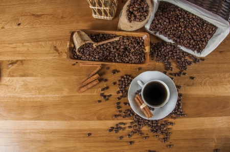 Atmospheric traditional coffee conceptの写真素材