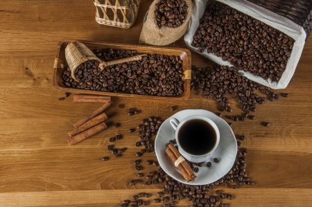 Atmospheric traditional coffee conceptの写真素材