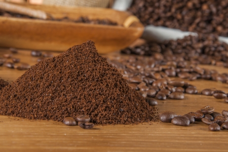 Coffee stuff, rural climateの写真素材
