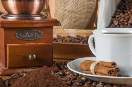 Traditional country theme, coffeeの写真素材