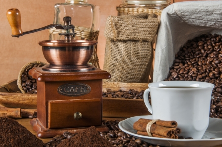 Traditional country theme, coffeeの写真素材