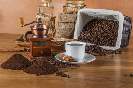 Traditional country theme, coffeeの写真素材