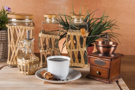 Traditional country theme, coffeeの写真素材