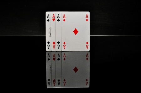 Dark concept of gambling games, black backgroundの写真素材