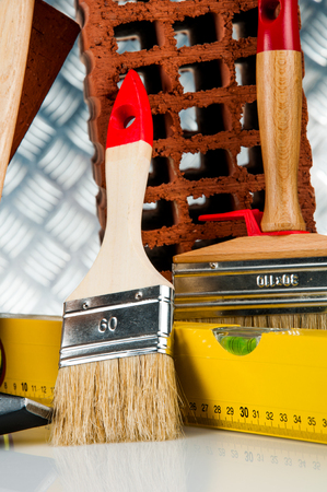 Building concept, vivid colors, hard lightの写真素材